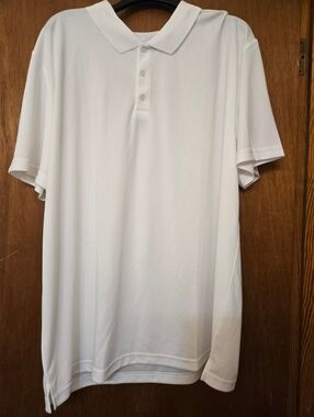 💰4 for 15💰 BCG Men's White Polo Shirt